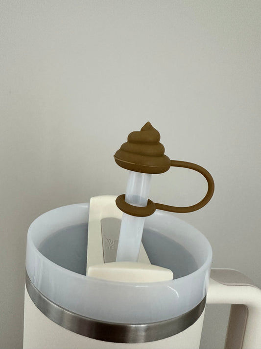 Poop Emoji Straw Toppers