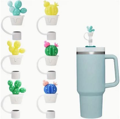 Cactus Straw Toppers